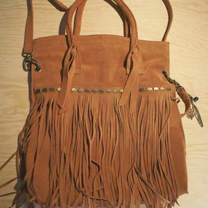 Lucky Brand - Tasseled Suede Bag